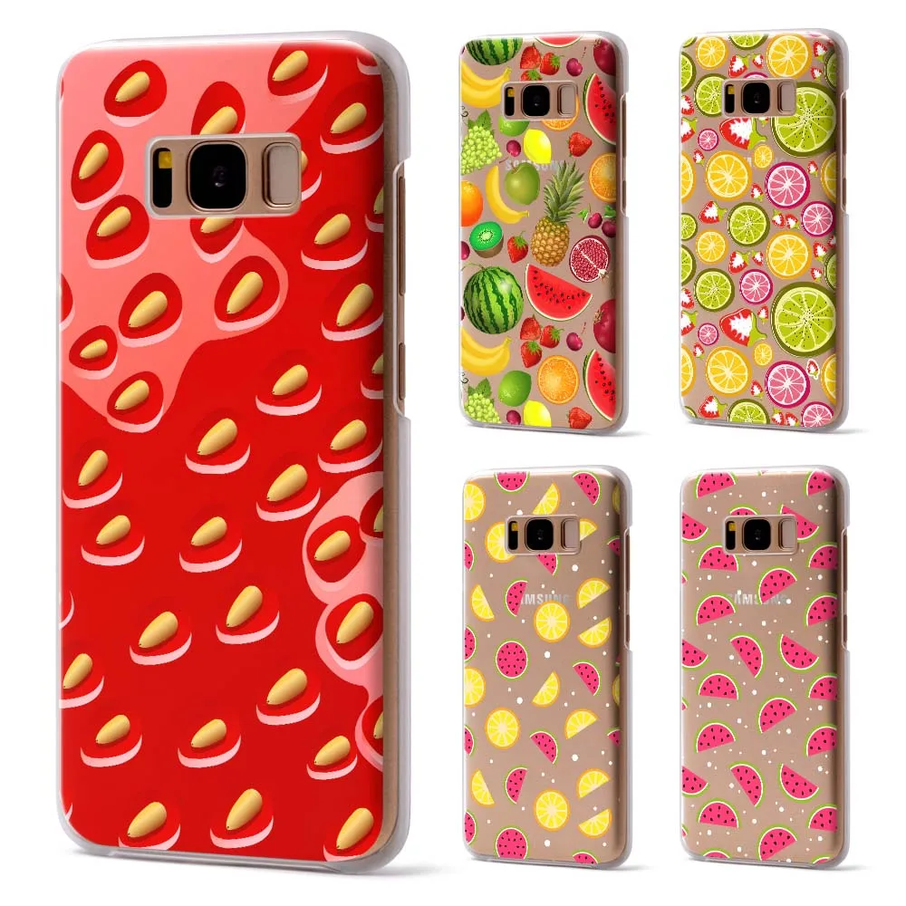 Для Новинка 2017 Coque Samsung Galaxy S8 чехол Свежие фрукты силиконовый для Plus S7 край случае |