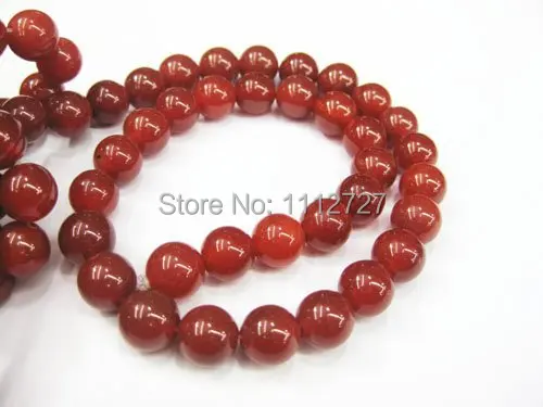 

Trendy Accessory Crafts Parts Diy 12mm Red Chalcedony Beads Round Jewelry Making Semi Finished Stones Balls Gifts 15" Wholesale
