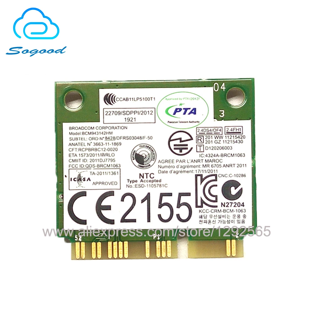 Беспроводной адаптер для Broadcom BCM943142HM BCM4312 WiFi Bluetooth 4 0 Беспроводная карта Lenovo E330 E431
