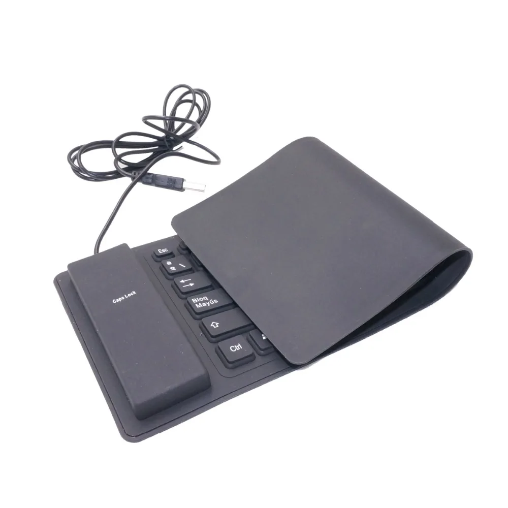 Испанская силиконовая клавиатура USB 2 0 складная компьютерная для ПК|keyboards for laptop