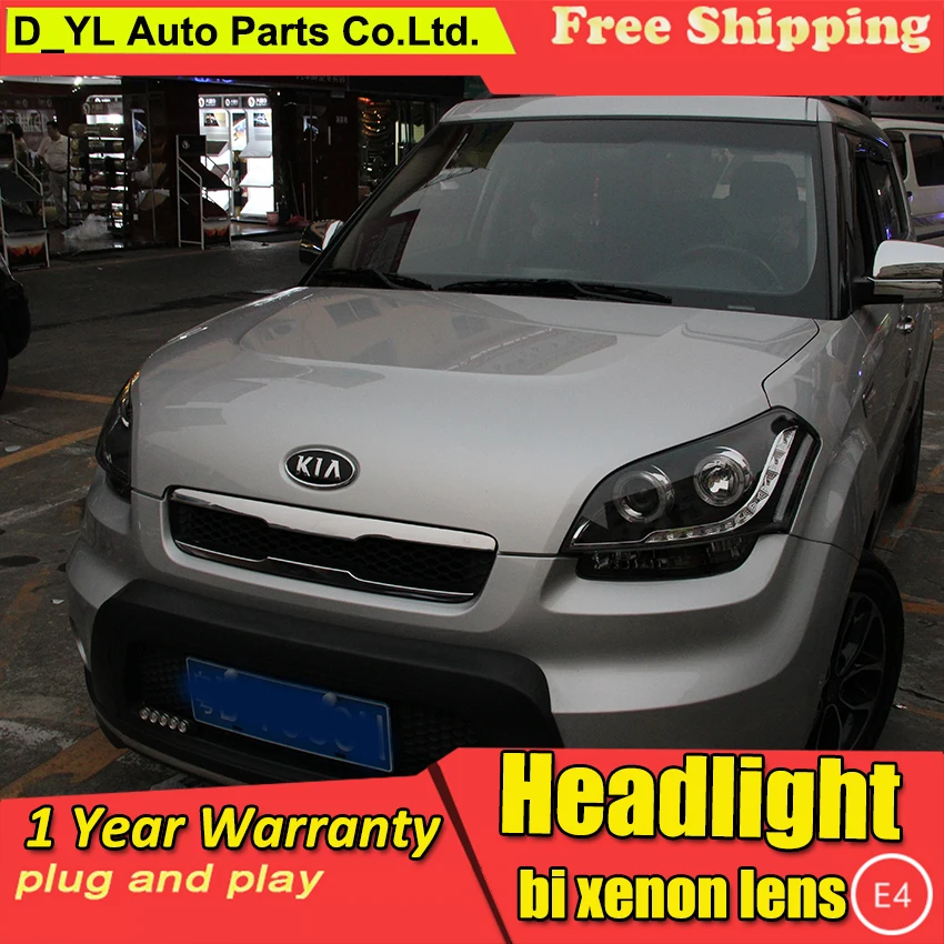 Автомобильная фара DY_L для стайлинга Kia Soul 2010 2013 светодиодный светодиодные фары DRL