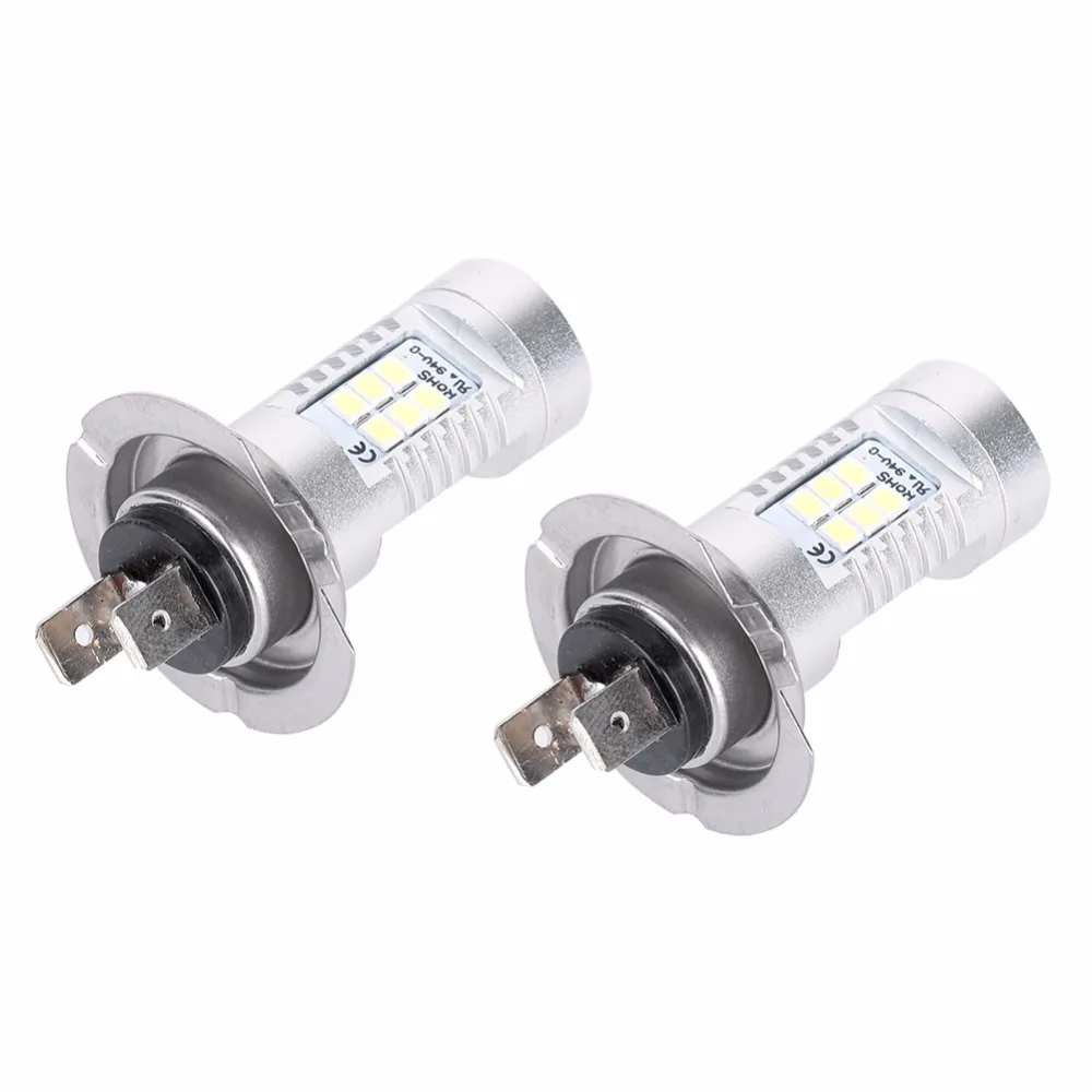 Светодиодная автомобисветильник лампа H7 21 Вт 12 В белая 6500K 2835 Smd светодиод s линзы