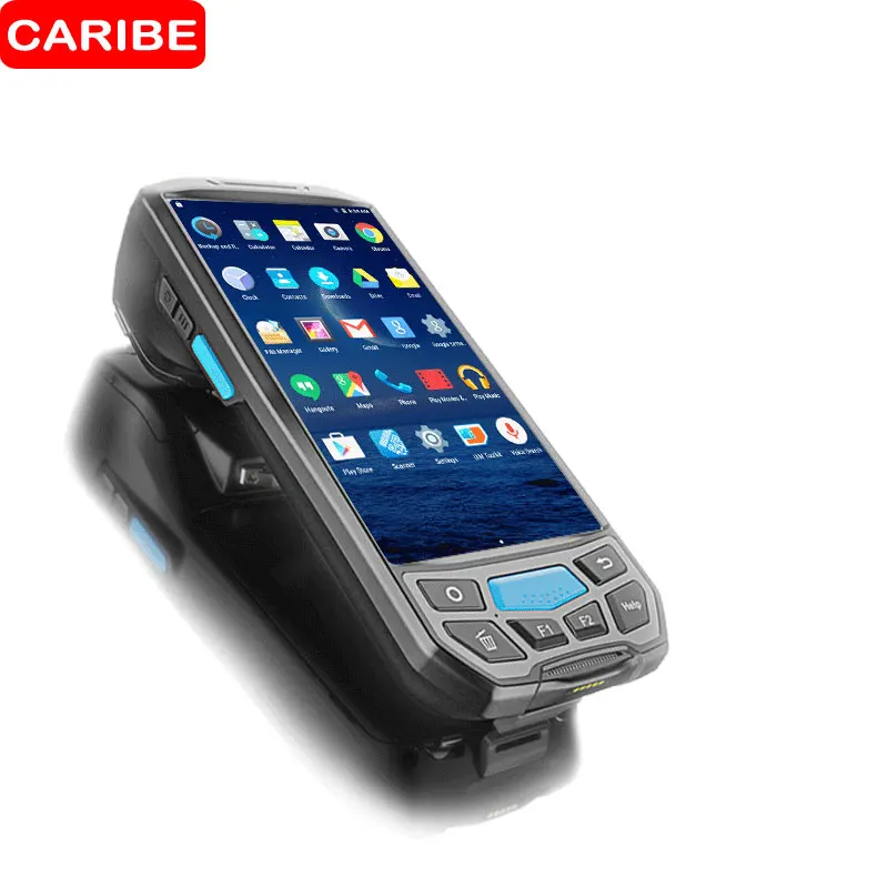 CARIBE 1D 2D Laser Qr Barcode Scanner Handheld Pos Terminal with NFC UHF RFID Reader Memory |