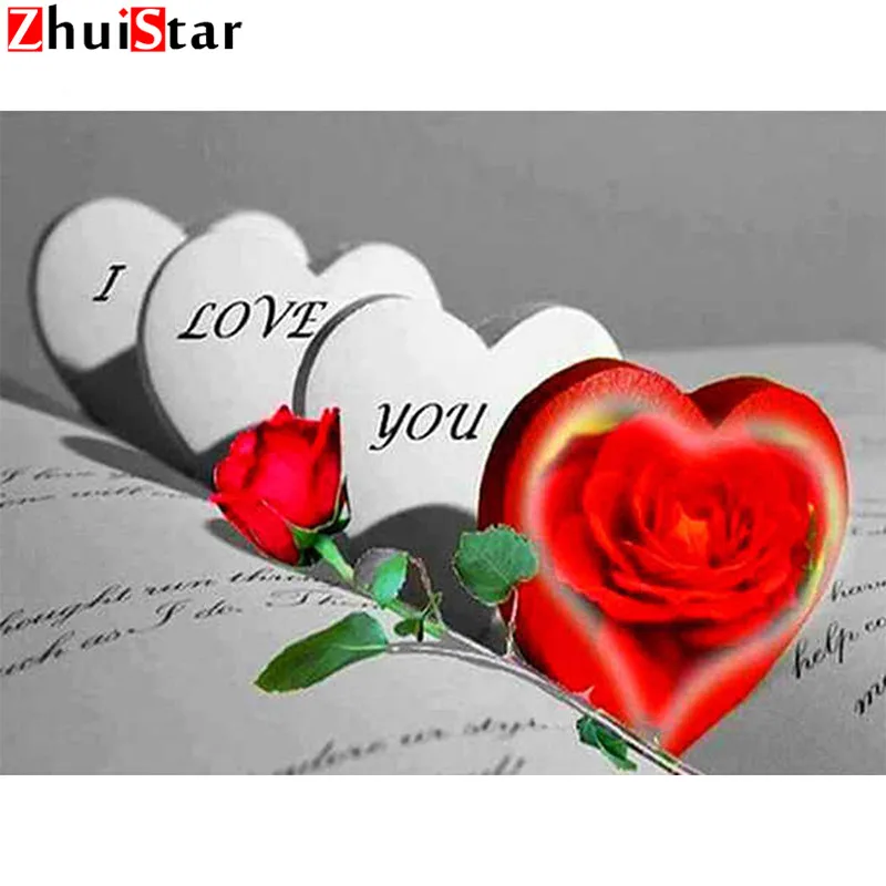 5D алмазная картина Полная площадь живописная Роза вышивка распродажа