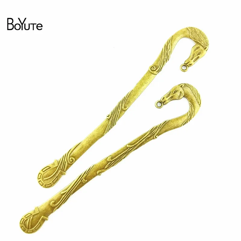 BoYuTe (10 шт./лот) 21*125 мм античный бронзовый сплав цинка морская лошадь Закладка