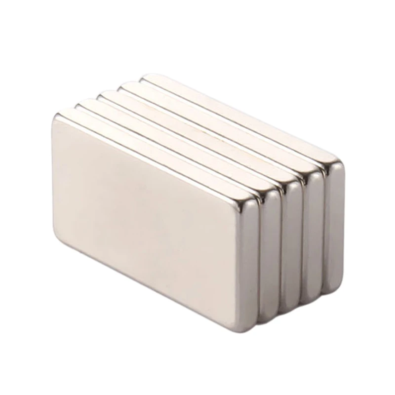 5 шт. 20X10X2Mm супер мощный небольшой Неодимовый магнит блок постоянный N35 Ndfeb сильные