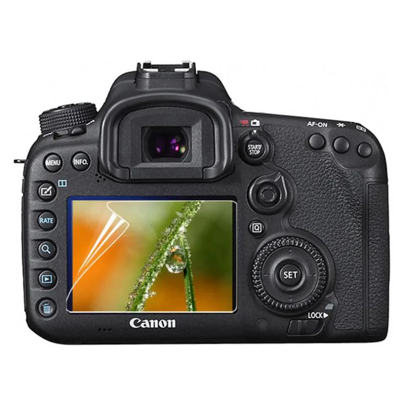 

3x PET Screen Protector Clear Soft Film for Canon EOS 6D Mark II 6D2 6DII /7D Mark II 7D2 7DII Mark2 MK2 Markii 650D 70D 77D 80D