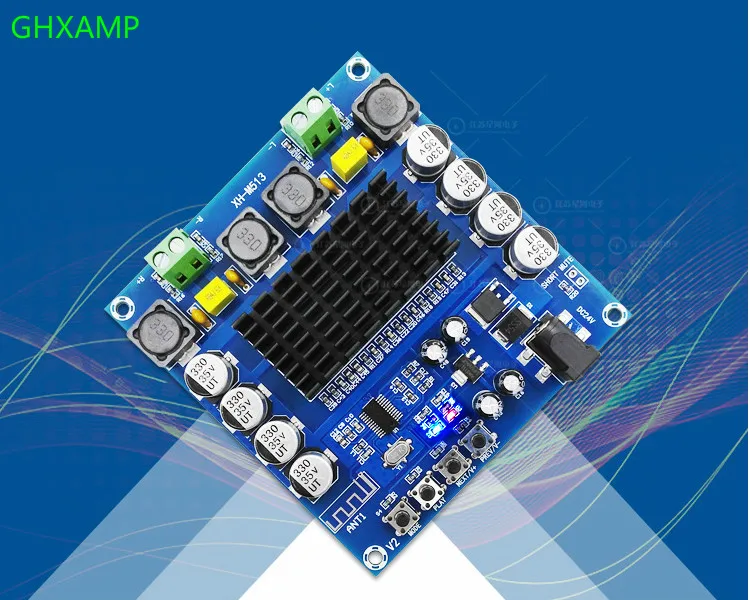 GHXAMP TDA7498 усилитель звука Bluetooth плата 100WX2 цифровой MP3 Домашний кинотеатр усилитель Bluetooth динамик DIY DC12-24V 10 метров