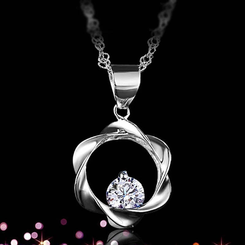 1 шт. серебряные маленькие волны с микро кристаллом циркония Коробочная цепочка в