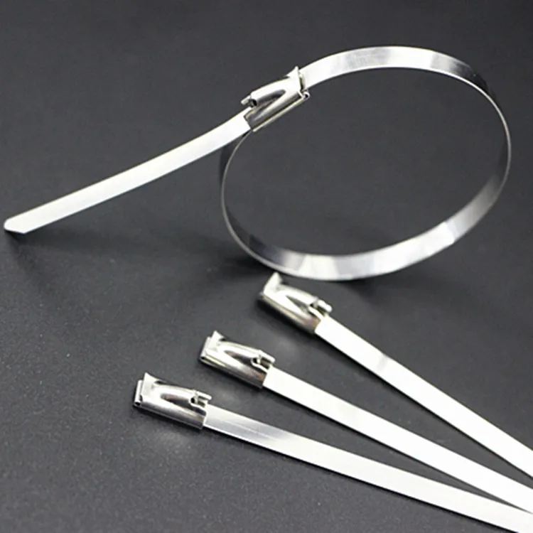 

100PCS/LOT W4.6mm*500MM 304 STAINLESS STEEL ZIP CABLE TIES LOCKING TIE WRAP