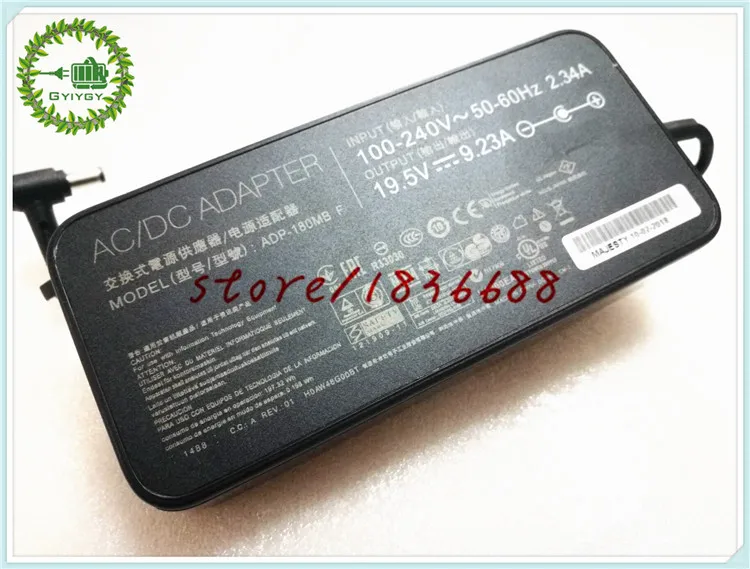 GYIYGY 19 5 V 9.23A ноутбук Зарядное устройство ADP-180MB F FA180PM111 адаптер переменного тока