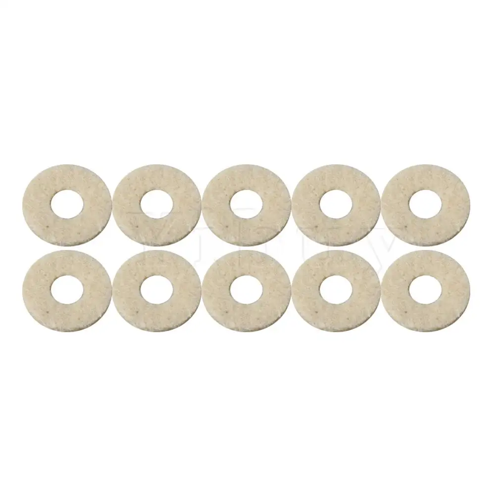 

Yibuy 10PCS 15mm/18mm Soft Fet Trumpet Valve Top Cap Felts Washer
