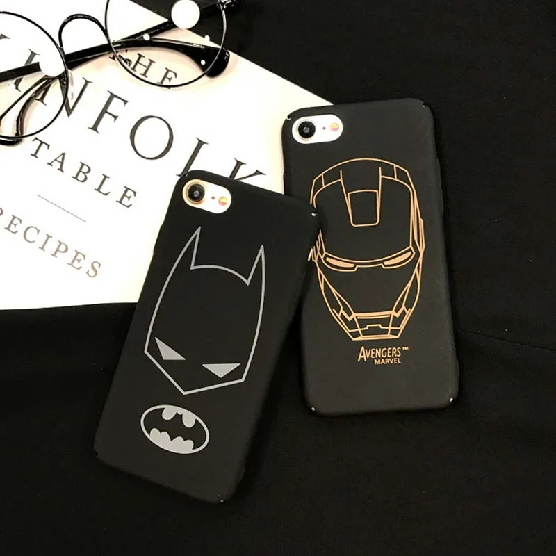 Marvel Железный человек Человек-паук чехол для iPhone X XR XS Max 6 S 7 8 Plus PC жесткий матовый