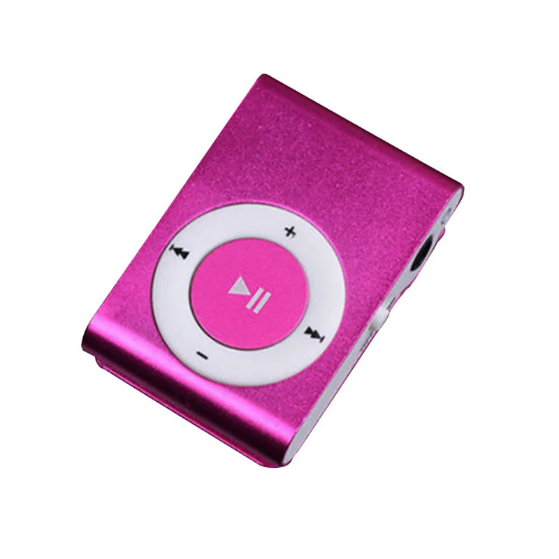 Металлический мини Mp3 с зажимом плеера Поддержка карты памяти TF карта SD карта