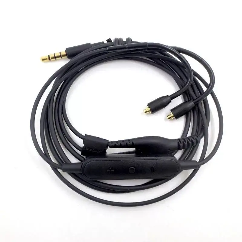 

Оригинальный кабель Hi-Fi для Shure SE215, 535, 846, позолоченный провод/кабель для наушников, гарнитуры, наушников, кабель для обновления с микрофоном