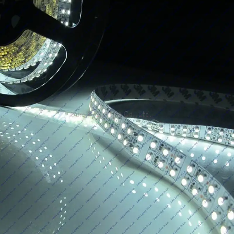 Гибкая двухрядная Светодиодная лента 12 Светодиодный пост. Тока 5 м/рулон 1200