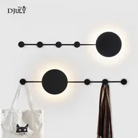 nordic Clothes hook led wall lamp Practical design for bedroom bathroom creative wall light for Clothing store dressing room