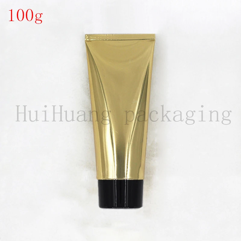 

100g Black screw lid gold Soft Tubes Empty Cosmetic Cream Emulsion Lotion Packaging Containers Shampoo Shower Gel Packing Tube