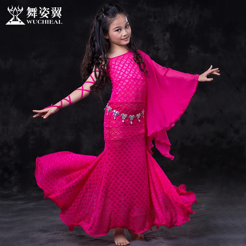 Костюм для танца живота Bellydance Хлопковое платье 2017 г. Wuchieal новые детские костюмы