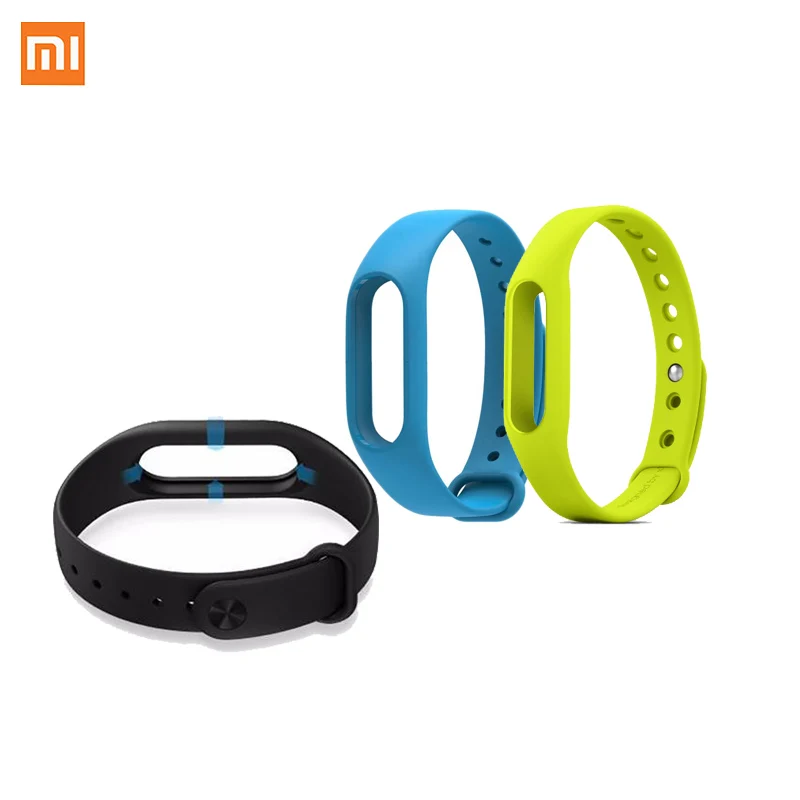 100% оригинальные часы xiaomi mi band 2 Цветной силиконовый ремешок аксессуары для