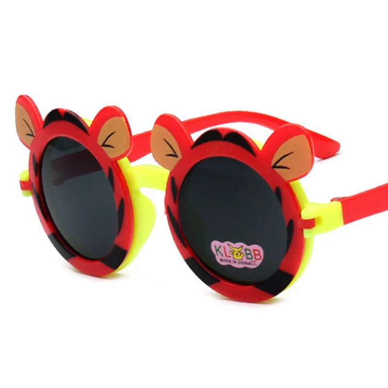 MAYHAP Eyeglass fashion kid round sun glasses Novel Worm design cute Spectacles frame children boys girls Mirror flip sunglasses |