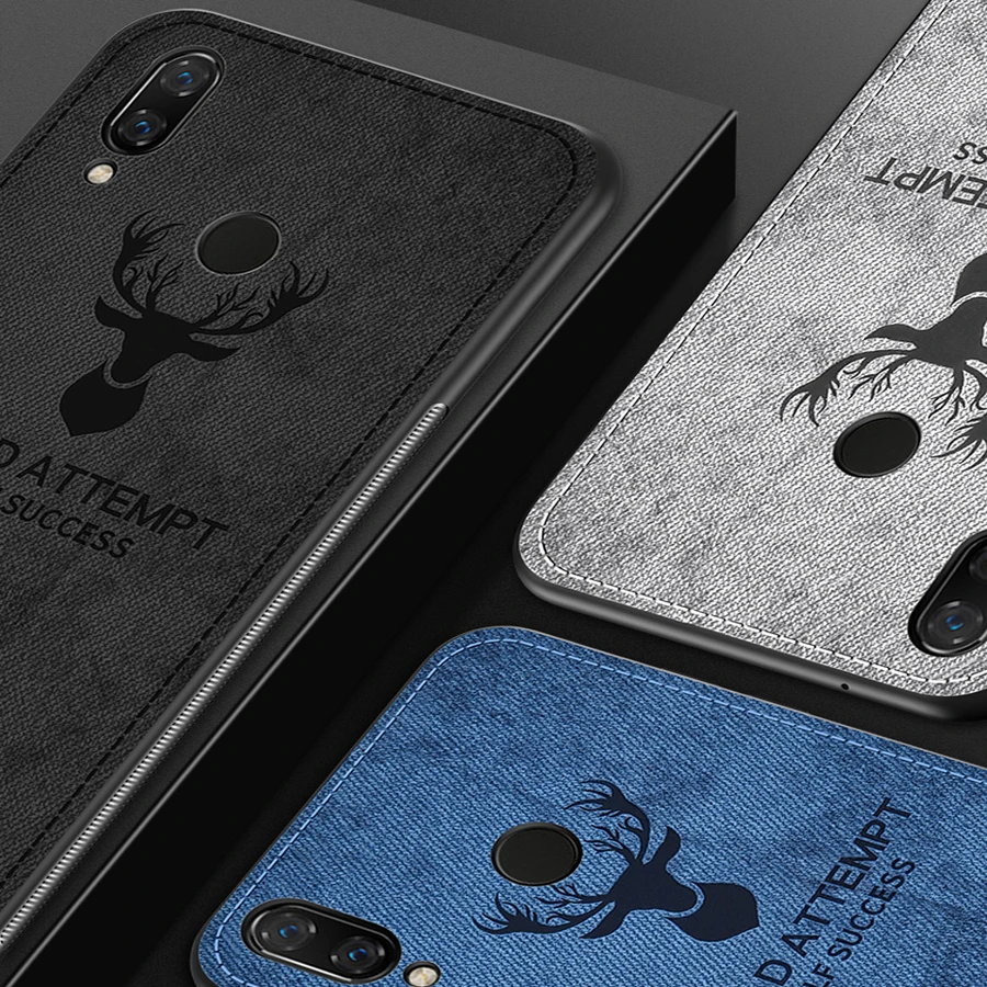 Huawei P20 Lite чехол на 5 84 &quotгибридный матовый тканевый кожаный силикон Edge для huawei P 20