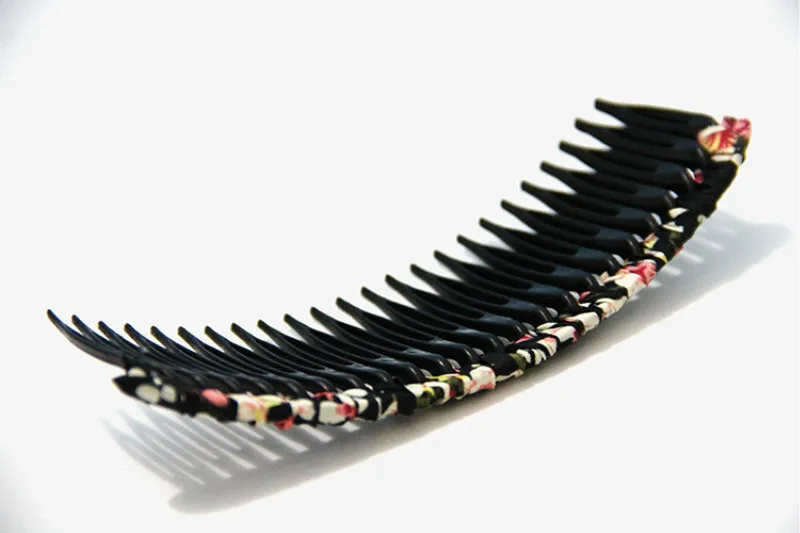 DIY Cloth Winding Headwear Fringe Hairpin 24 Tooth Hair Comb Insert Combs Claw Clips Jewelry Barrettes | Красота и здоровье