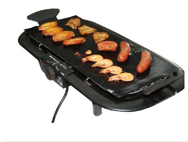 Антипригарный фторопластовый лайнер для барбекю 2 шт./компл. 40x100 см черный лист