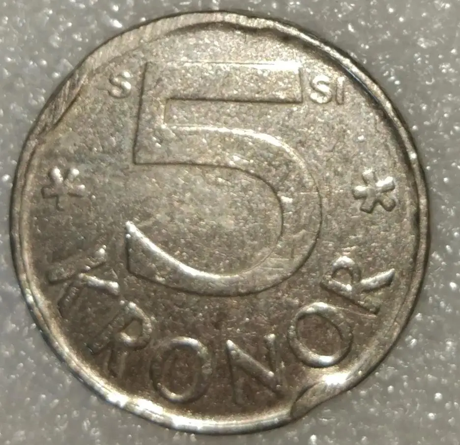 Швеция 5 kronor монета старое издание ЕС Европа 100% настоящие и исходящие монеты для