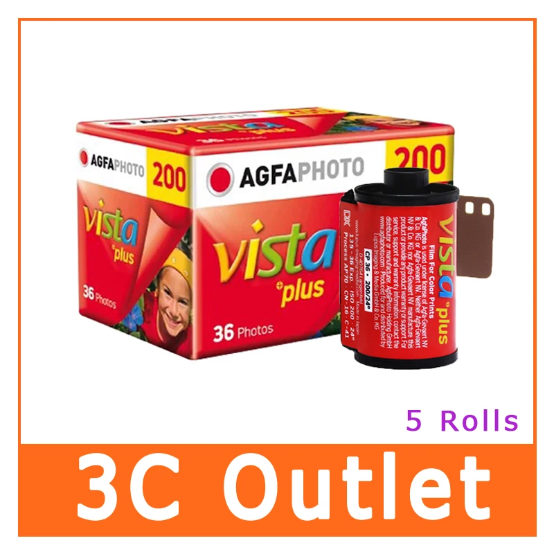 Оптовая продажа AGFA Vista Plus 200 36exp 135 цветная пленка | Электроника