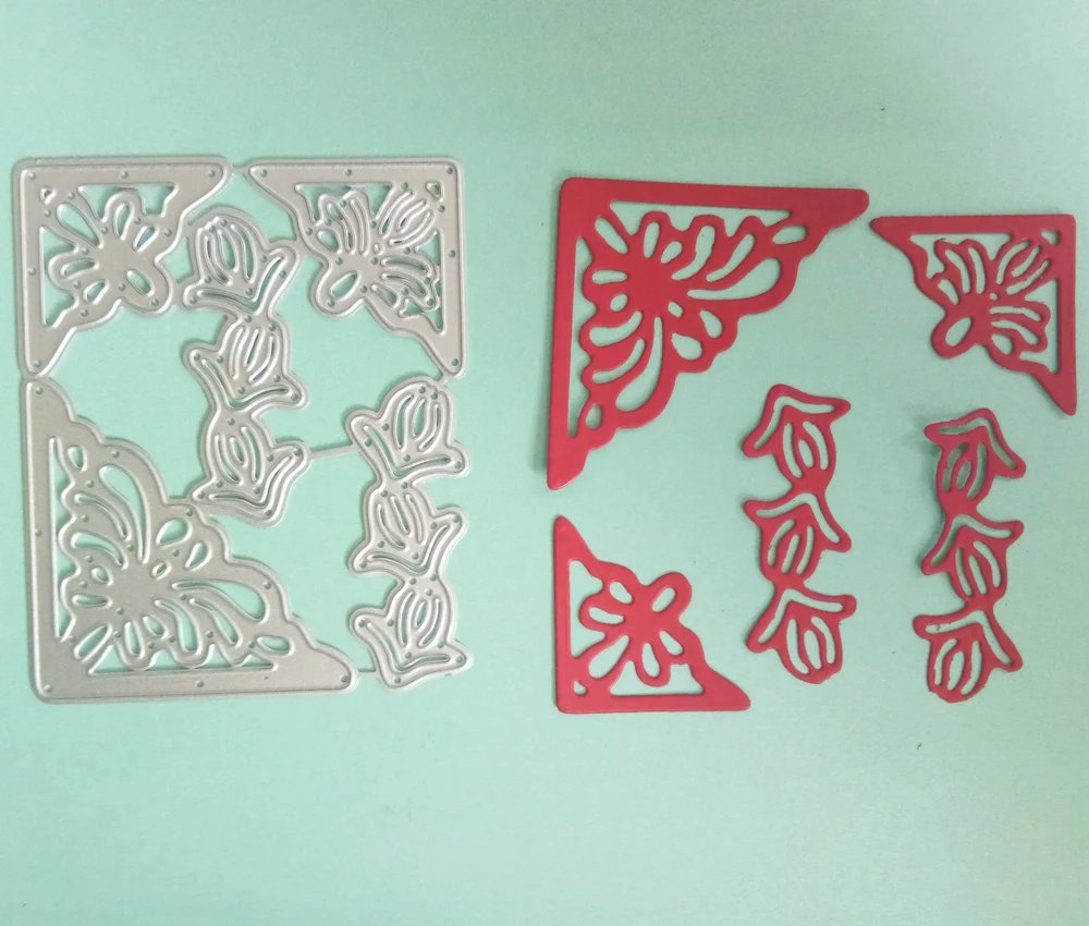 Новое поступление Металлические Стальные режущие штампы 5 шт цветок угловой