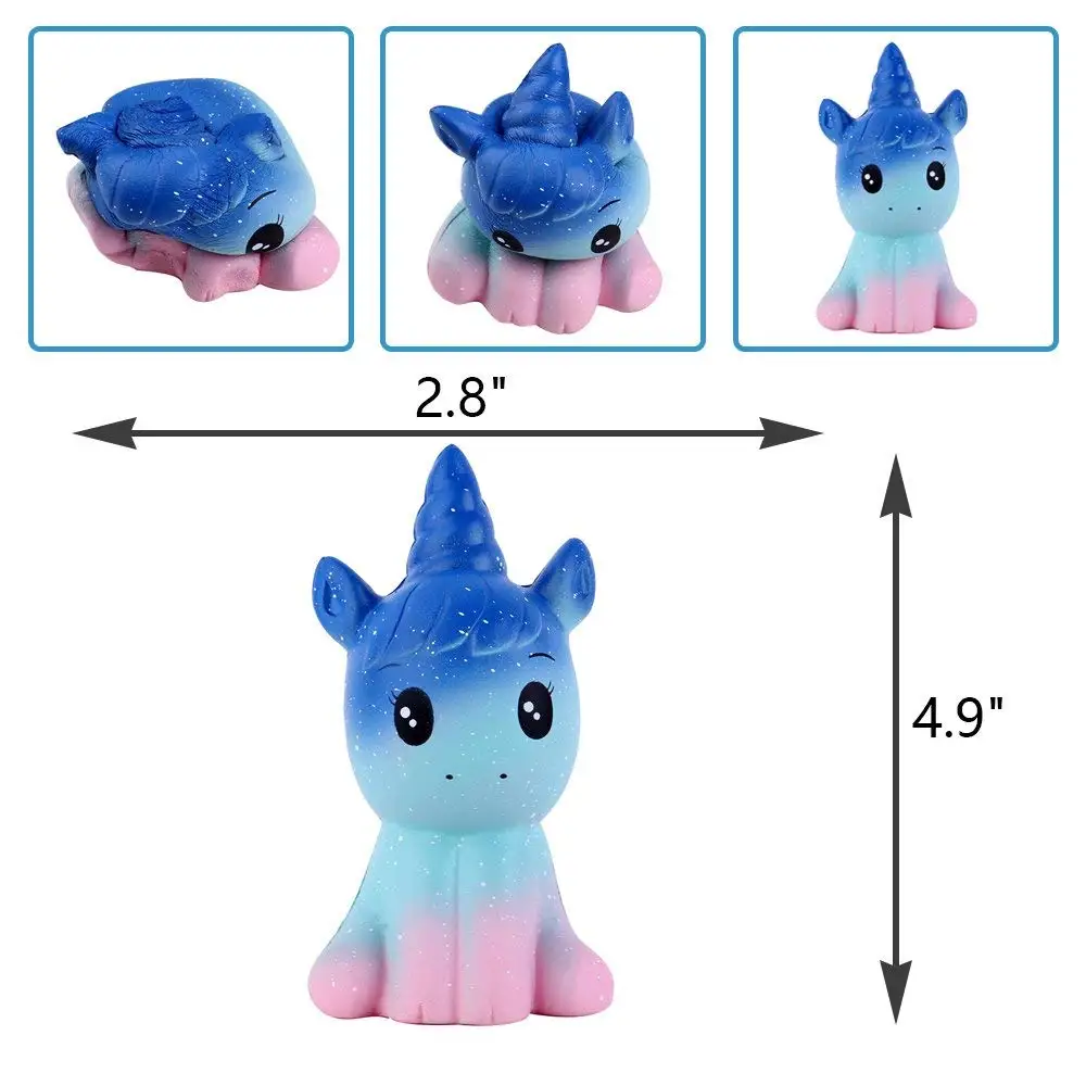 Jumbo Squishy антистресс развлечения сквиши Животные Олень Единорог для детей для снятия стресса у взрослых антистрессовые игрушки