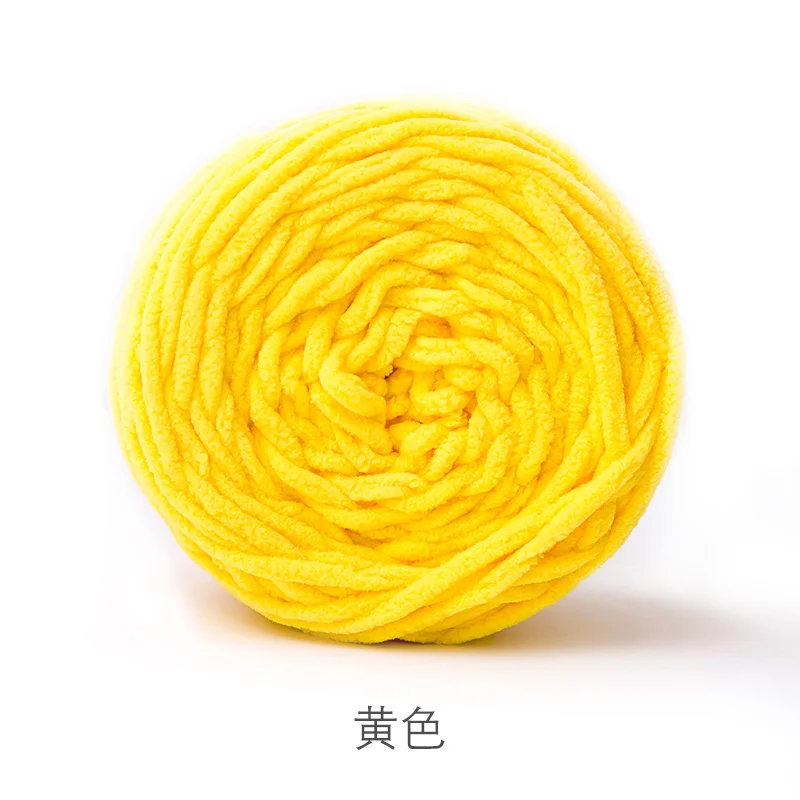 yellow 160 г/104 м супер дешевая толстая пряжа для вязания шарфа, массивная пряжа для вязания, пряжа из мериносовой шерсти, одноцветная, Толщина 6 мм - Цвет: yellow
