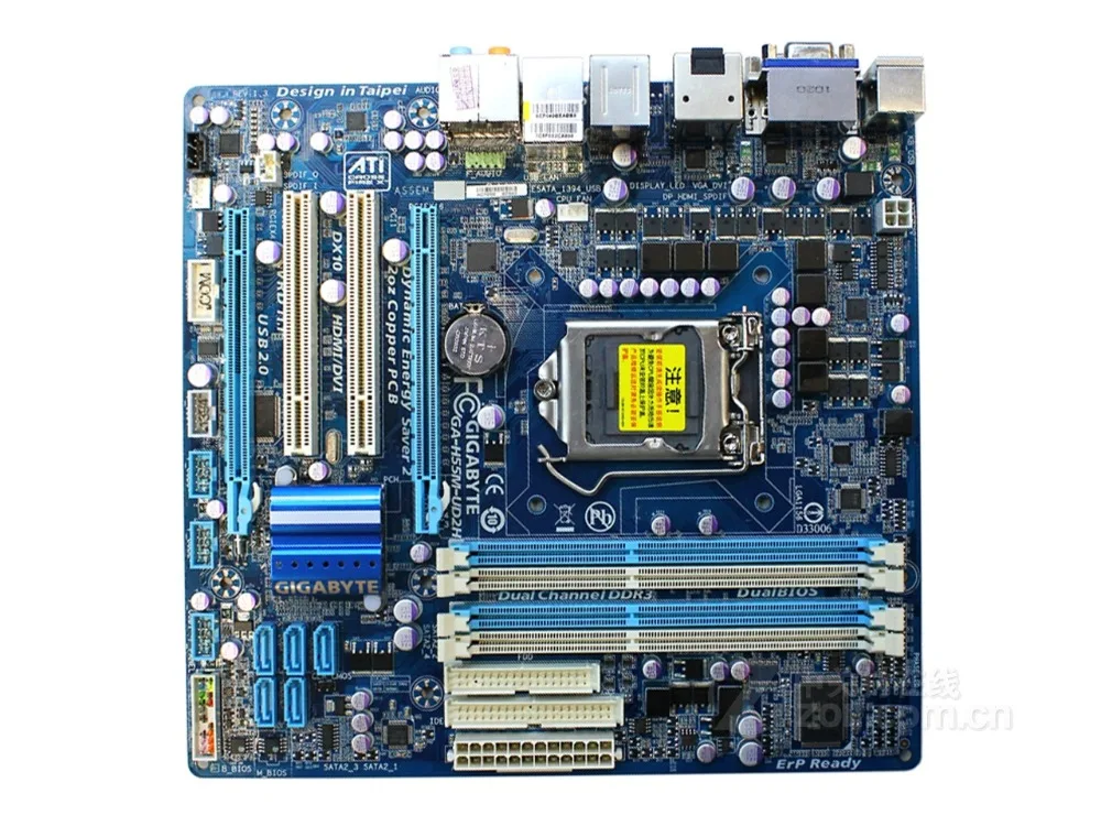 Оригинальная материнская плата для Gigabyte GA-H55M-UD2H LGA 1156 DDR3 H55M-UD2H 16G H55 десктопная |