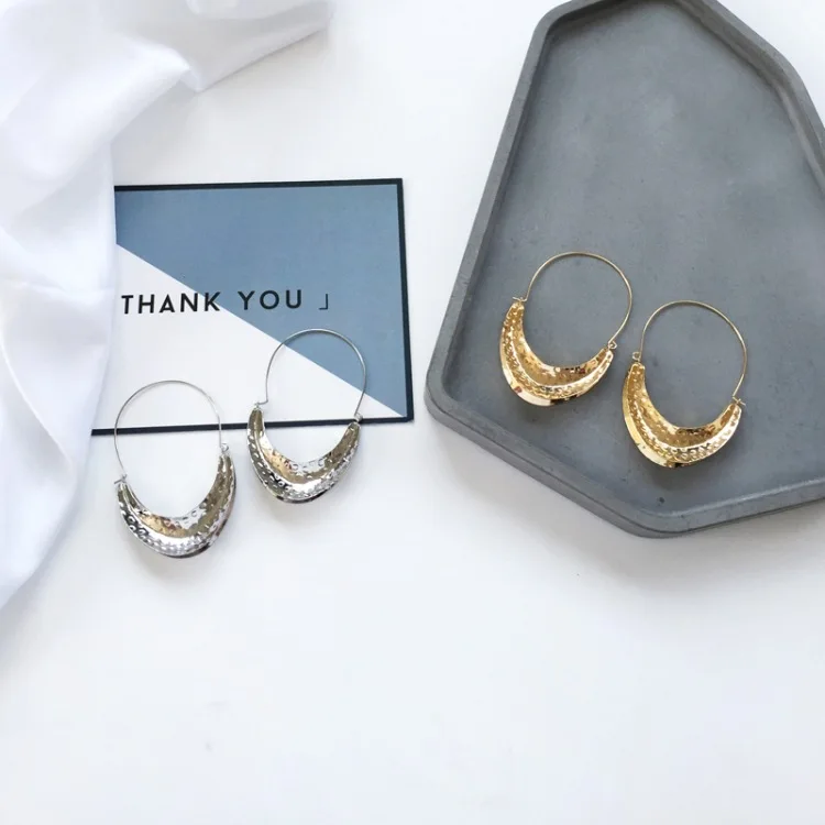 New Arrival Gold Silver Color Moon Long Drop Earrings Women's Accessories Vintage Leaf Design Jewelry | Украшения и
