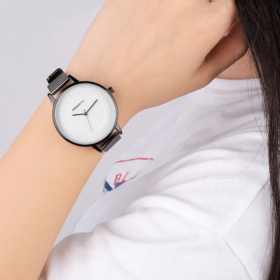 REBIRTH 2017 Famous Fashion Quartz Watch Women Watches Lady wristwatch Female Waterproof Clock Gift Relogio Feminino RE010B | Наручные