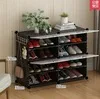 Цвет: желтый DIY простой шкаф для обуви многоцветная сборка экономичная Пылезащитная домашняя обувь шкаф многослойный шкаф - Цвет: Цвет: желтый