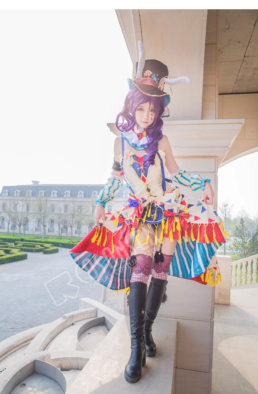 COSPLAYONSEN Love Live! Цирк Ver. После пробуждения платье Toujou Nozomi Косплей Костюм все размеры