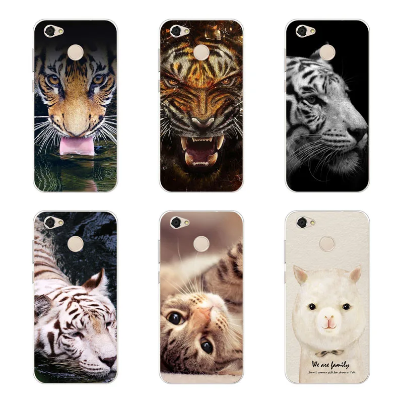 For zte blade a6 Case Silicon Wolf beast Painting Soft TPU Back Cover for A6 Protect Phone cases shell |