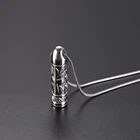 IJD9902 Пуля дизайн нержавеющая сталь урн ожерелье пепла кремации Мемориал ювелирные изделия для мужчин