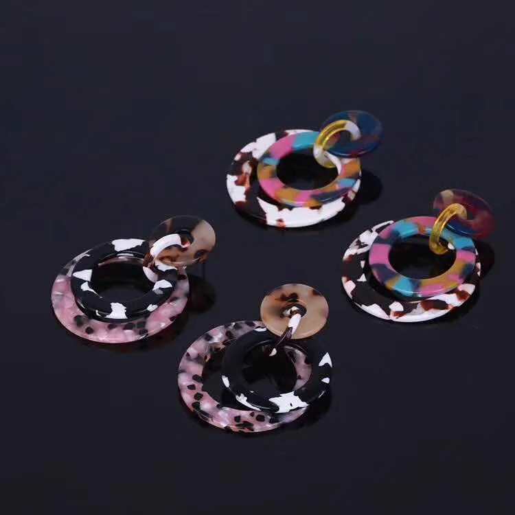 Amybaby 2018 новые женские модные роскошные красочные круглые серьги гвоздики из