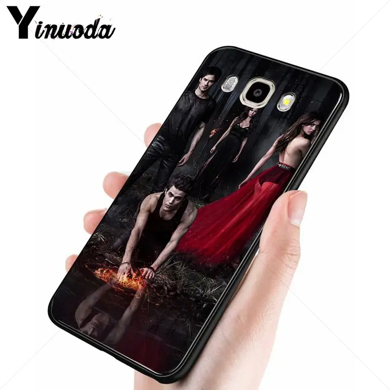 Yinuoda Дневники вампира мягкий силиконовый черный чехол для телефона Samsung Galaxy j6plus j7