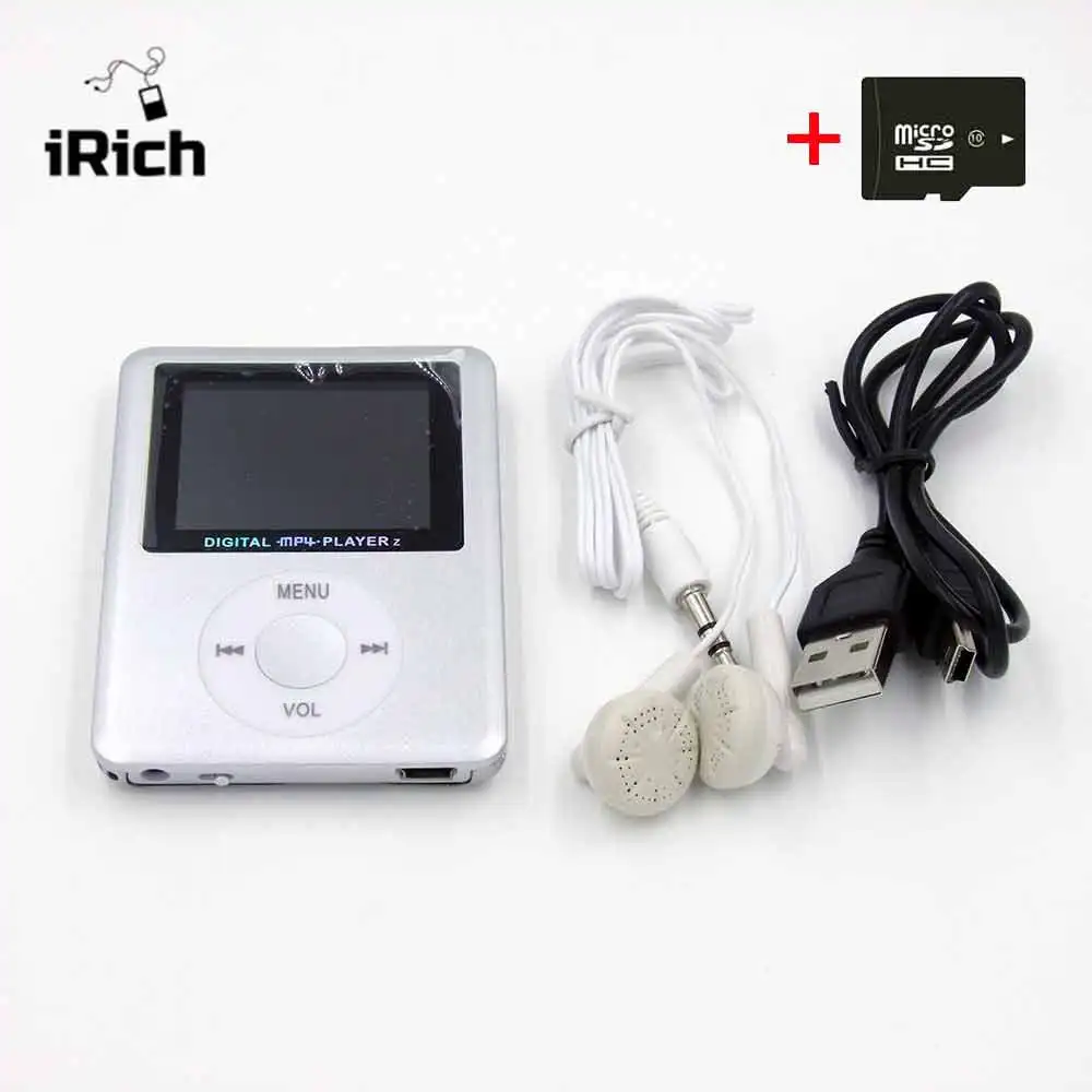 Тонкий MP3-плеер с ЖК-дисплеем 1 8 дюйма поддержкой карт памяти micro sd до 32 Гб |