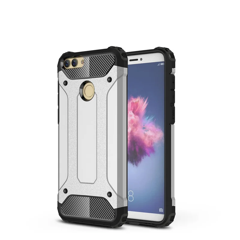 Для huawei P Smart чехол fundas жесткий прочный Чехол для P Smart/Enjoy 7S coque гибридный защитный чехол для телефона двойная защита