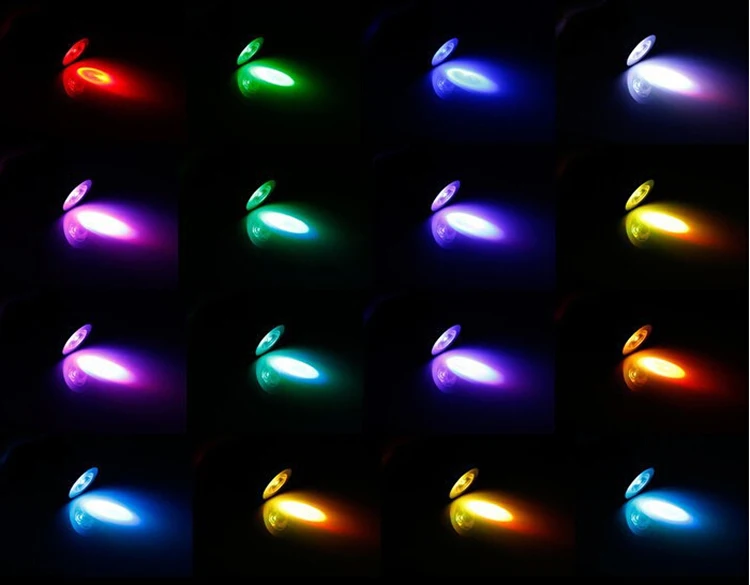 Светодиодная RGB лампа с 16 меняющимися цветами 5 Вт E27 E14 Gu10 Mr16|lamp 5w|led bulb lightrgb led lamp |