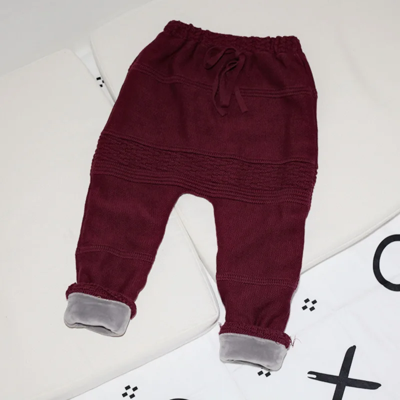 Новые зимние шаровары для мальчиков и девочек теплые флисовые штаны детей