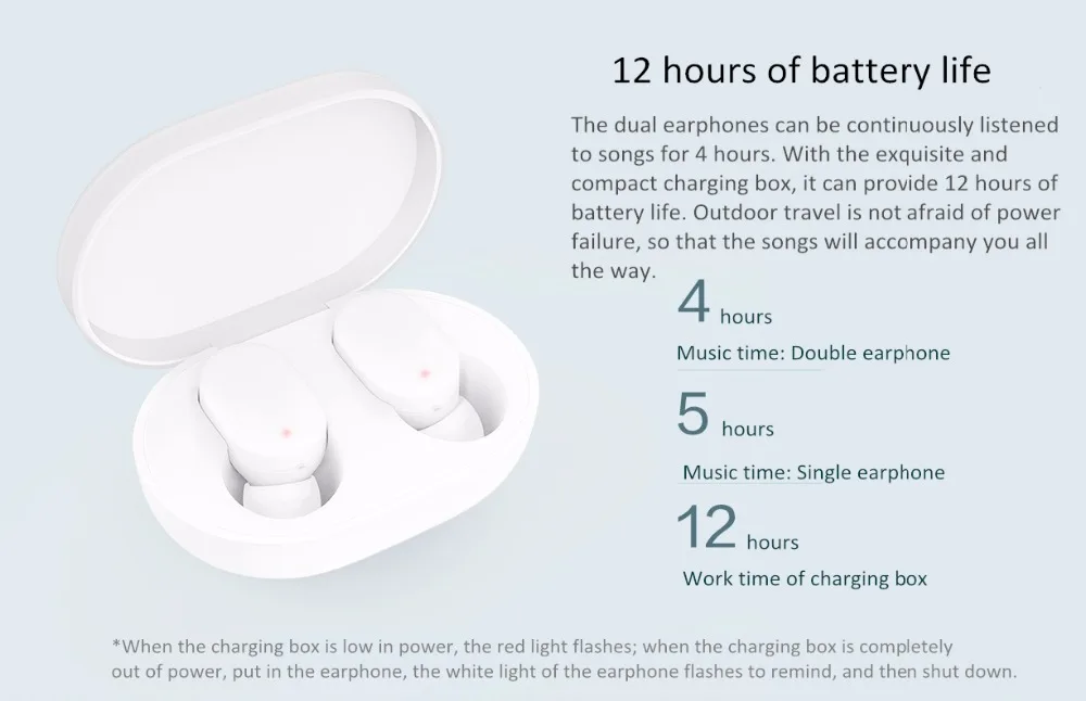 Xiaomi Airdots TWS Bluetooth 5,0 наушники Молодежная версия сенсорное управление с зарядным устройством мини беспроводные наушники 1 пара