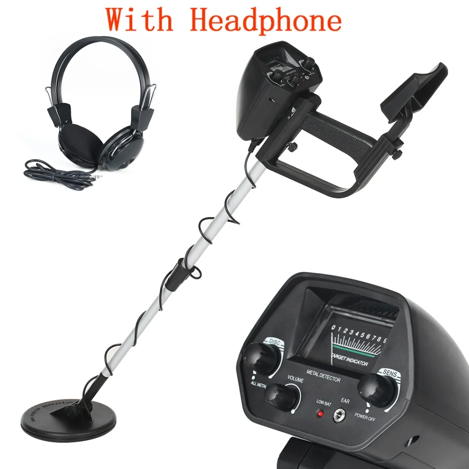 With Headphone KKmoon подземный металлоискатель MD 4030 Pinpointer металлоискателей контактный указатель с наушниками Водонепроницаемая поисковая катушка - Цвет: With Headphone