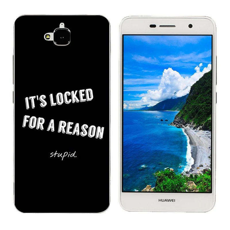 Мягкий чехол для Huawei Honor 4c Pro Черный силиконовый с буквенным принтом Y6 Holly 2 Plus Enjoy 5 |