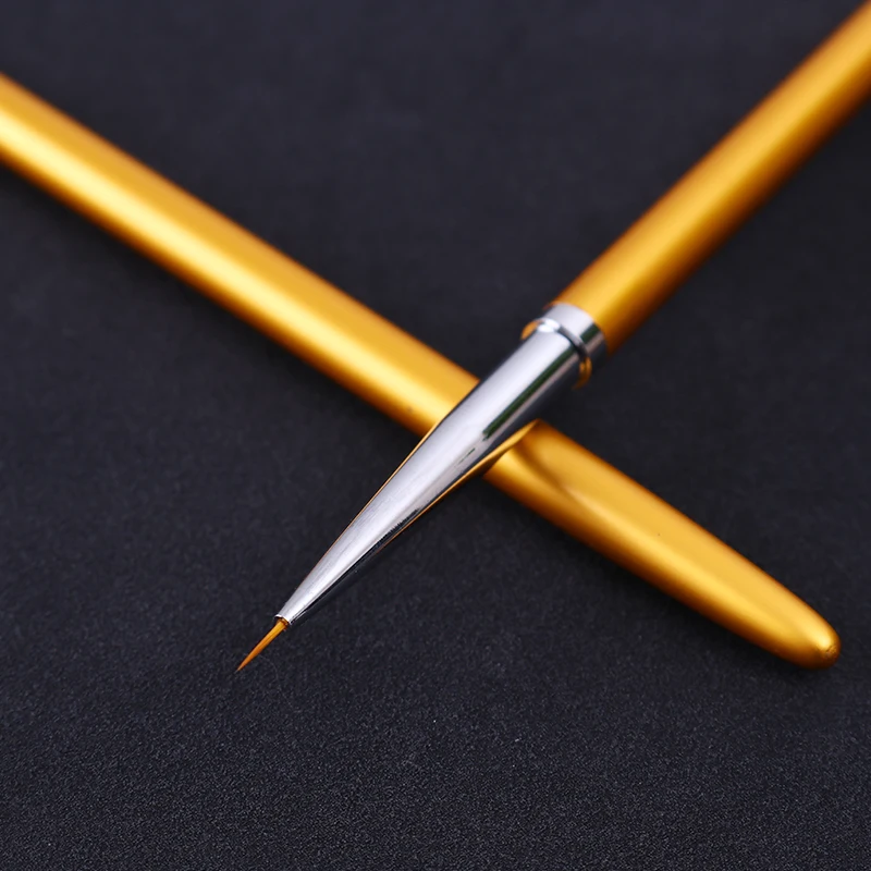 3 шт. Золотая подводка для дизайна ногтей ручка рисования кисть резьба по цветку